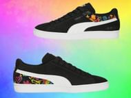 Suede WAE Pride sneakers (Image via official website)